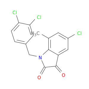 1H-Indole-2,3-dione, 5-chloro-1-[(3,4-dichlorophenyl)methyl]-7-methyl-