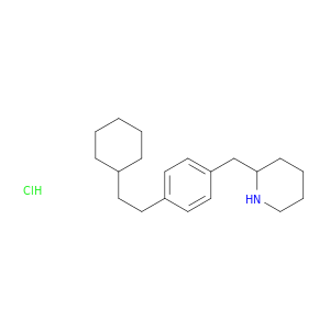 Piperidine, 2-[[4-(2-cyclohexylethyl)phenyl]methyl]-, hydrochloride