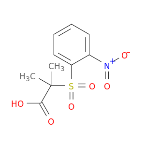 2-Methyl-2-[(2-nitrobenzene)sulfonyl]propanoic acid