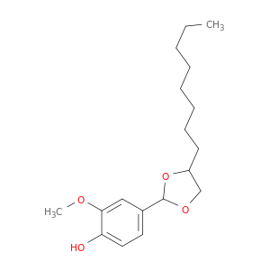 Phenol, 2-methoxy-4-(4-octyl-1,3-dioxolan-2-yl)-