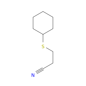 Propanenitrile, 3-(cyclohexylthio)-