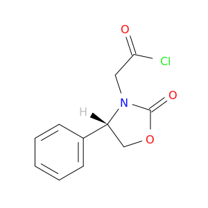 3-Oxazolidineacetyl chloride, 2-oxo-4-phenyl-, (S)-