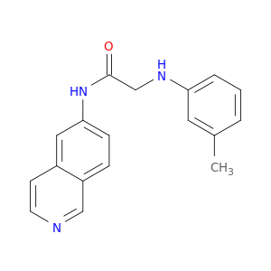 Acetamide, N-6-isoquinolinyl-2-[(3-methylphenyl)amino]-