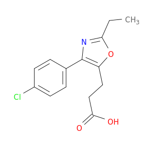 5-Oxazolepropanoic acid, 4-(4-chlorophenyl)-2-ethyl-