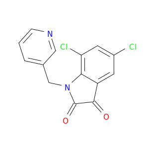 1H-Indole-2,3-dione, 5,7-dichloro-1-(3-pyridinylmethyl)-