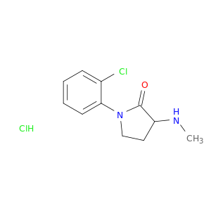 2-吡咯烷酮,1-(2-氯苯基)-3-(甲基氨基)-,盐酸盐(1：1)