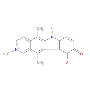 6H-Pyrido[4,3-b]carbazolium, 9,10-dihydro-2,5,11-trimethyl-9,10-dioxo-