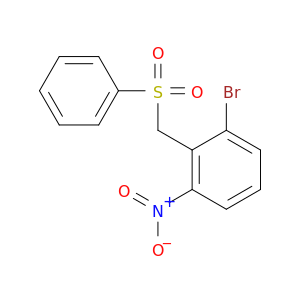 Benzene, 1-bromo-3-nitro-2-[(phenylsulfonyl)methyl]-