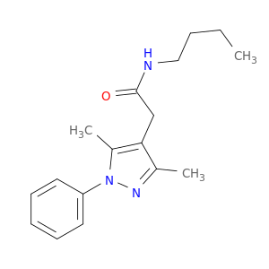 1H-Pyrazole-4-acetamide,N-butyl-3,5-dimethyl-1-phenyl-