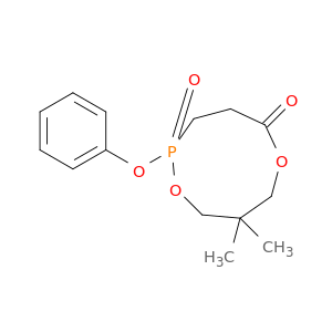 1,6,2-Dioxaphosphonan-5-one, 8,8-dimethyl-2-phenoxy-, 2-oxide
