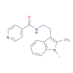 N-(2-(2-METHYL-3-INDOLYL)ETHYL)ISONICOTINAMIDE