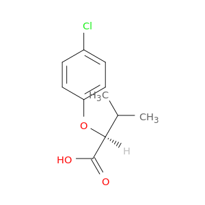Butanoic acid, 2-(4-chlorophenoxy)-3-methyl-, (2S)-