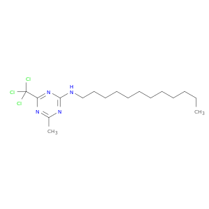 1,3,5-Triazin-2-amine,N-dodecyl-4-methyl-6-(trichloromethyl)-