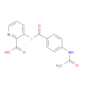2-Pyridinecarboxylic acid, 3-[[4-(acetylamino)benzoyl]thio]-