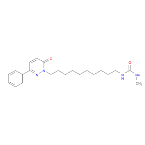 Urea, N-methyl-N'-[10-(6-oxo-3-phenyl-1(6H)-pyridazinyl)decyl]-