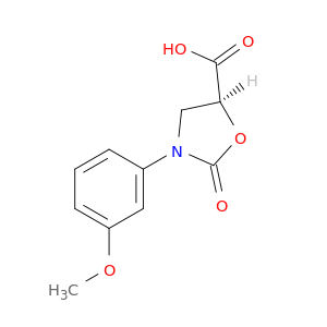 5-Oxazolidinecarboxylic acid, 3-(3-methoxyphenyl)-2-oxo-, (5S)-