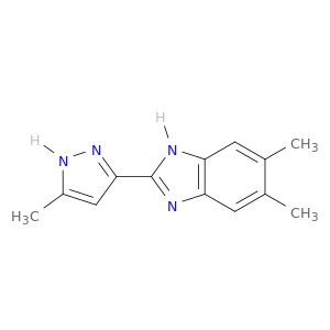 1H-Benzimidazole, 5,6-dimethyl-2-(5-methyl-1H-pyrazol-3-yl)-