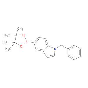 1-苄基-5-(4,4,5,5-四甲基-1,3,2-二氧硼杂环戊烷-2-基)-1H-吲哚