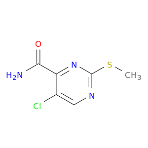 5-chloro-2-(methylsulfanyl)pyrimidine-4-carboxamide