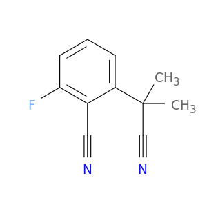 2-(1-cyano-1-methylethyl)-6-fluorobenzonitrile