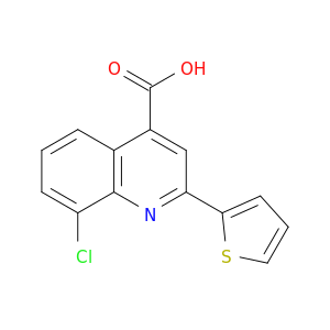8-氯-2-(2-噻吩基)喹啉-4-羧酸