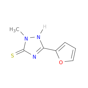 3H-1,2,4-Triazole-3-thione, 5-(2-furanyl)-1,2-dihydro-2-methyl-