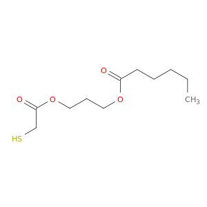 Hexanoic acid, 2-[(mercaptoacetyl)oxy]methylethyl ester