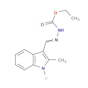 Hydrazinecarboxylicacid, 2-[(2-methyl-1H-indol-3-yl)methylene]-, ethyl ester