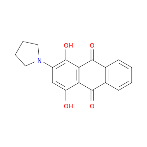 9,10-Anthracenedione, 1,4-dihydroxy-2-(1-pyrrolidinyl)-