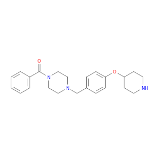 Piperazine, 1-benzoyl-4-[[4-(4-piperidinyloxy)phenyl]methyl]-