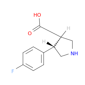 (3R,4S)-rel-4-(4-氟苯基)吡咯烷-3-羧酸