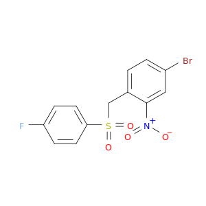 Benzene, 4-bromo-1-[[(4-fluorophenyl)sulfonyl]methyl]-2-nitro-