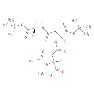 (2S,3S,3''S)-N-[3-(3-Acetoxy-3-methoxycarbonylpropanamido)-3-tert-butoxythiocarbonylpropanoyl]azetidine-2-thiocarboxylic Acid tert-Butyl Ester