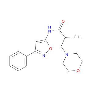 4-Morpholinepropanamide, alpha-methyl-N-(3-phenyl-5-isoxazolyl)-