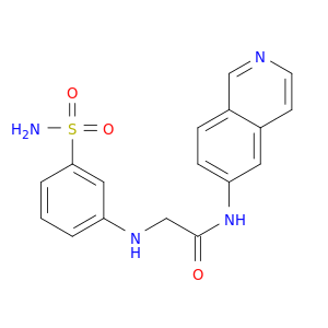 Acetamide, 2-[[3-(aminosulfonyl)phenyl]amino]-N-6-isoquinolinyl-