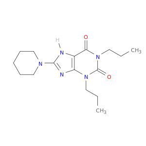 1H-Purine-2,6-dione, 3,7-dihydro-8-(1-piperidinyl)-1,3-dipropyl-