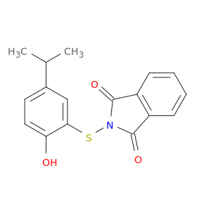 1H-Isoindole-1,3(2H)-dione, 2-[[2-hydroxy-5-(1-methylethyl)phenyl]thio]-