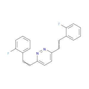 3,6-bis[2-(2-fluorophenyl)ethenyl]pyridazine