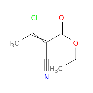 2-Butenoic acid, 3-chloro-2-cyano-, ethyl ester