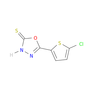1,3,4-Oxadiazole-2(3H)-thione, 5-(5-chloro-2-thienyl)-