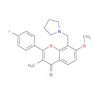 4'-FLUORO-7-METHOXY-3-METHYL-8-(1-PYRROLIDINYLMETHYL)FLAVONE