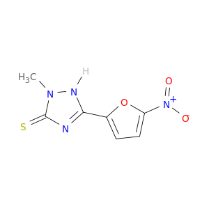 3H-1,2,4-Triazole-3-thione, 1,2-dihydro-2-methyl-5-(5-nitro-2-furanyl)-