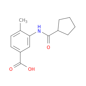 3-(Cyclopentanecarboxamido)-4-methylbenzoic acid