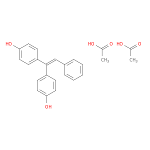 Phenol, 4,4'-(phenylethenylidene)bis-, diacetate