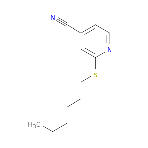 4-Pyridinecarbonitrile, 2-(hexylthio)-