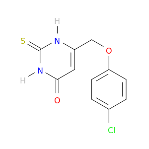 4(1H)-Pyrimidinone, 6-[(4-chlorophenoxy)methyl]-2,3-dihydro-2-thioxo-