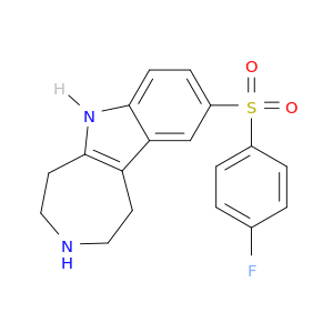 Azepino[4,5-b]indole, 9-[(4-fluorophenyl)sulfonyl]-1,2,3,4,5,6-hexahydro-