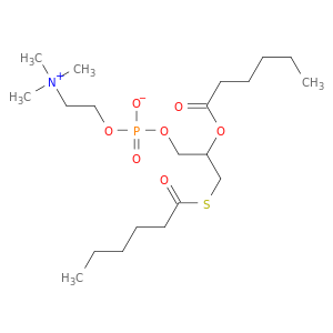 Ethanaminium,2-[[hydroxy[2-[(1-oxohexyl)oxy]-3-[(1-oxohexyl)thio]propoxy]phosphinyl]oxy]-N,N,N-trimethyl-,inner salt