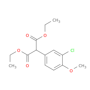 Propanedioic acid, (3-chloro-4-methoxyphenyl)-, diethyl ester