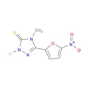 3H-1,2,4-Triazole-3-thione, 2,4-dihydro-4-methyl-5-(5-nitro-2-furanyl)-